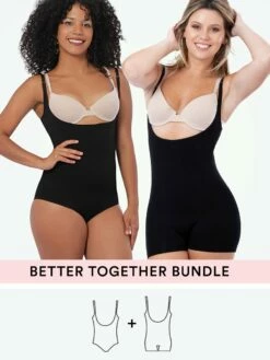 Brand new ✨ Bundle Shapermint Essentials - 1 Open-Bust Shaper Bodysuit Shaper Short + 1 Open-Bust Bodysuit Shaper Panty 🔔