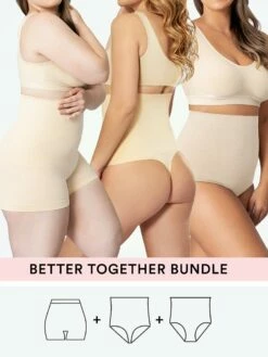 Best reviews of ❤️ Bundle Shapermint Essentials - 1 High Waisted Shaper Thong + 1 High Waisted Shaper Boyshort + 1 High Waisted Shaping Panty 🔔